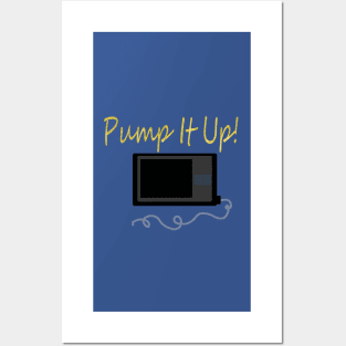 Pump It Up! Gold Sparkle Posters and Art